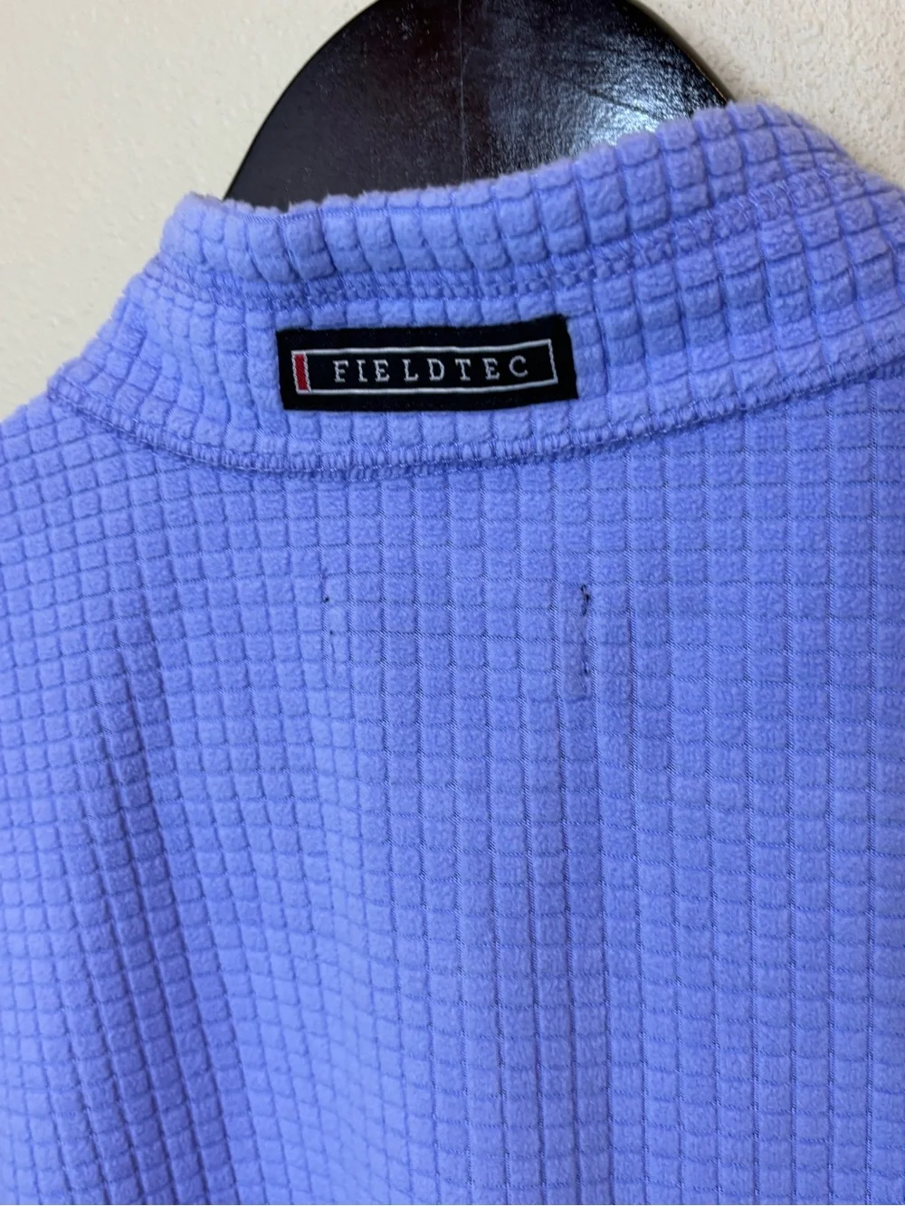 Southern Marsh Fieldtec light blue Half-Zip Pullover with Neon Accents, Medium